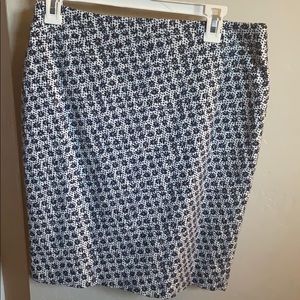 Ann Taylor floral pencil skirt